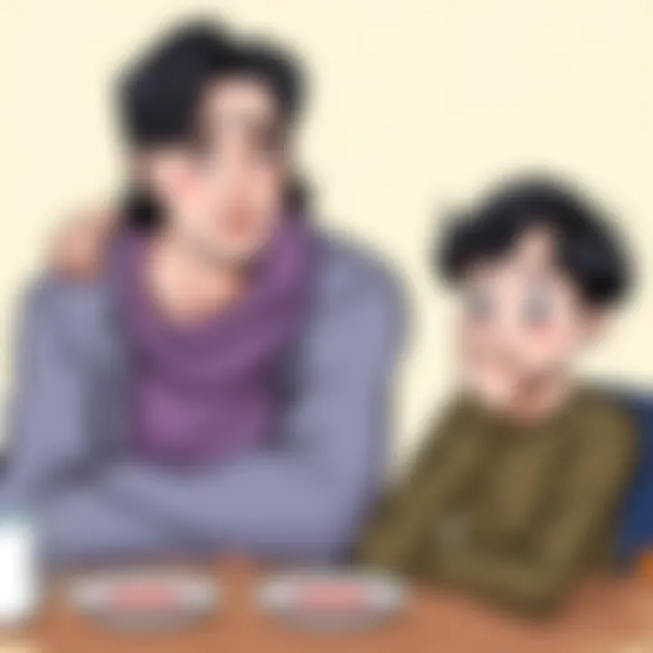 A thoughtful family member pondering a 'Would You Rather' question.