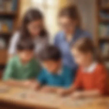 Young Minds Solving Puzzles Kids Engaged in Math Puzzle