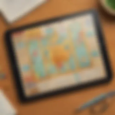 Interactive Math Game App Math Game App on Tablet