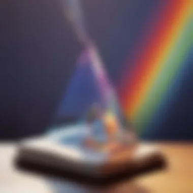 Prismatic Light Refraction Exploration Light refraction experiment with prisms