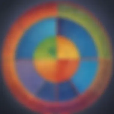 Illustration demonstrating fractions equivalent in a dynamic visual