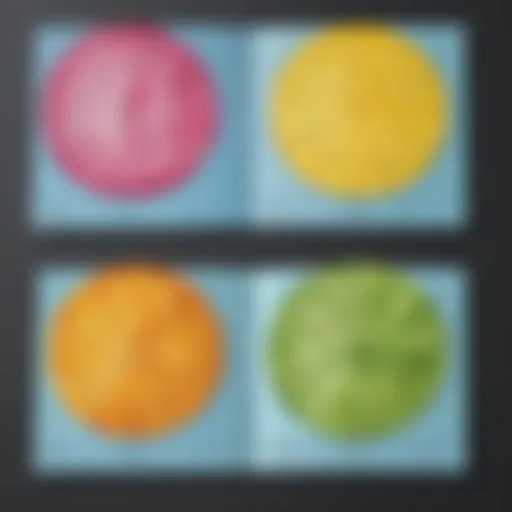 Visual representation of fractions comparing