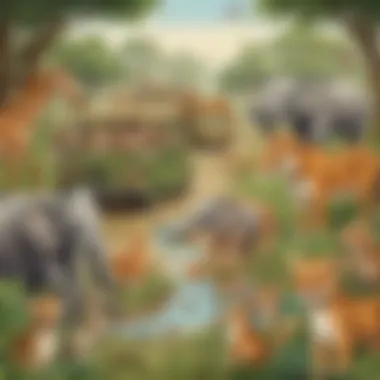 Adorable Animal Counting Safari Adventure Cute Animal Counting Safari