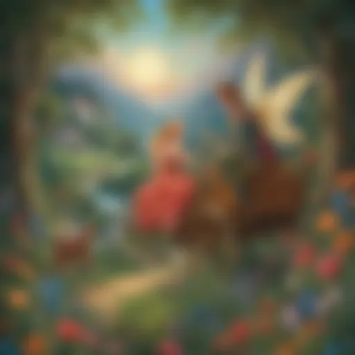 A collection of classic fairy tale books with vibrant covers