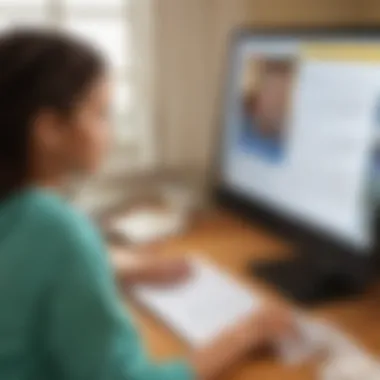 Homeschooling Resources Online Resources for homeschooling displayed on a computer screen