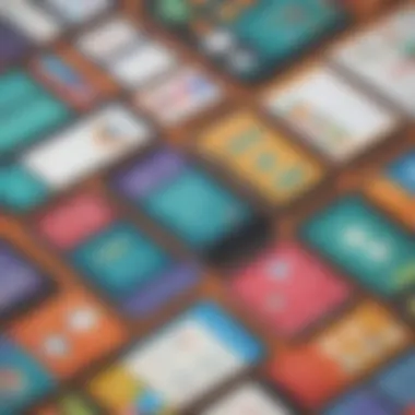 Diverse Math Learning App Options Diverse range of math learning apps displayed on various devices