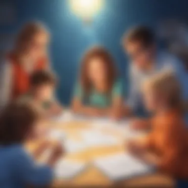 Collaborative Brainstorming for Young Learners Children brainstorming ideas during a group activity