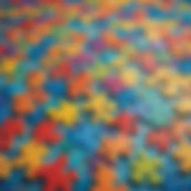 Engaging Puzzle Activities for Cognitive Growth Colorful puzzle pieces scattered on a table