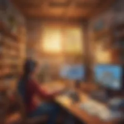 Engaging educational game interface for young learners