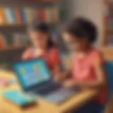 Colorful digital learning platform for young children