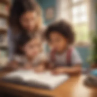 Children exploring a digital storybook