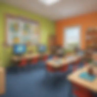 A virtual classroom setting for early education