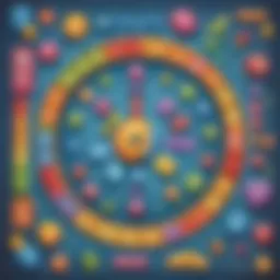 Colorful math game interface for young learners