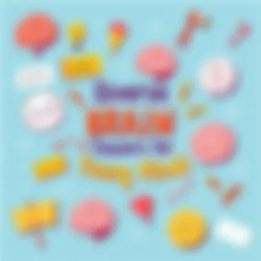 A creative layout of different types of brain teasers, including riddles and logic puzzles, presented in a colorful format.