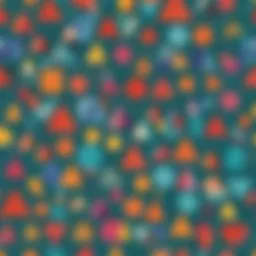 A vibrant illustration of various geometric shapes including circles, triangles, and squares, showcasing their properties.