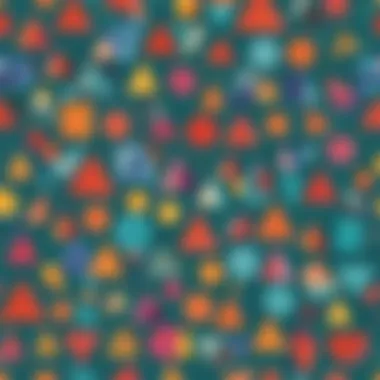 Diverse Geometric Shapes A vibrant illustration of various geometric shapes including circles, triangles, and squares, showcasing their properties.