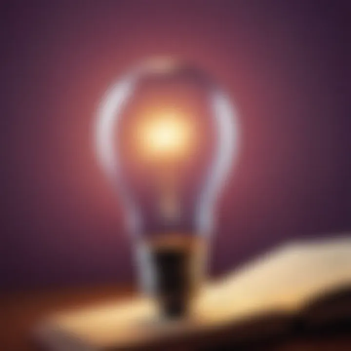 Illustration of a light bulb symbolizing creativity and inspiration