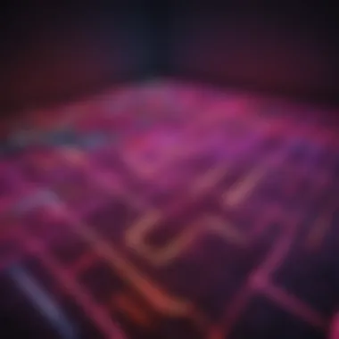 Energetic dance floor with neon lights