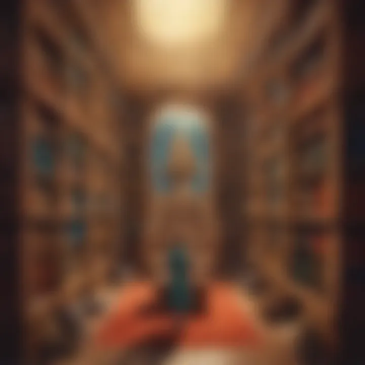 Digital Library Conceptual Illustration