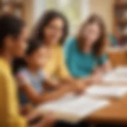 Illustration of diverse homeschooling styles