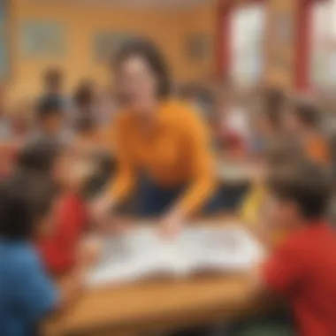 Storytelling in Action A teacher using storytelling techniques to enhance learning in the classroom