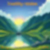 A serene landscape reflecting tranquility and wisdom
