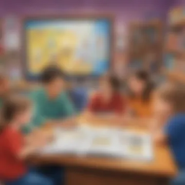 Collaborative Learning Projects Innovative graphic displaying collaborative project-based learning tools for 2nd graders