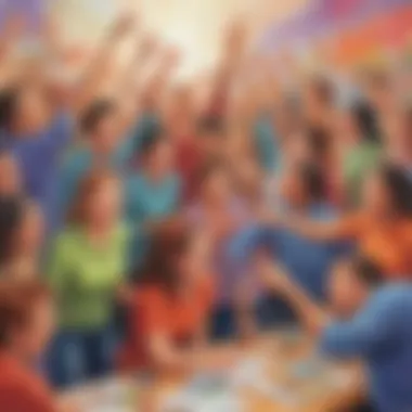 Expressive Art Activity for Team Unity Artistic expression team building exercise