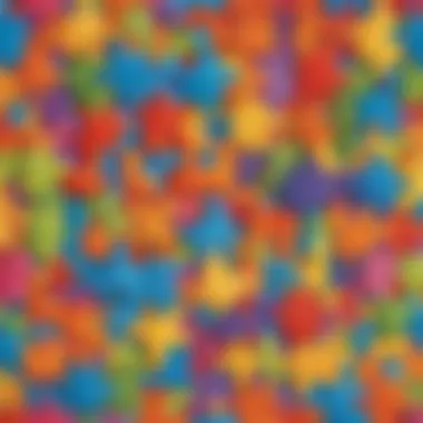 Vibrant Puzzle Pieces Colorful Puzzle Pieces
