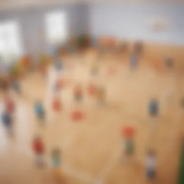 Innovative Setup for Physical Education Creative setup for a physical education lesson