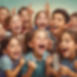 A classroom filled with children laughing together