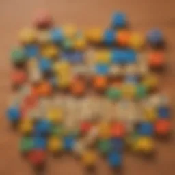Colorful Alphabet Blocks on Desk