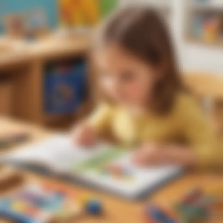Child-friendly interface showcasing early childhood learning tools