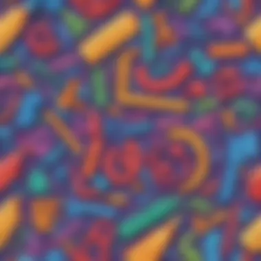 Vibrant Math Tools Colorful math tools illustration