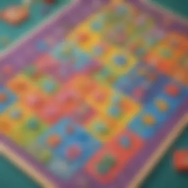 Colorful Math Game on ElemFun Illustration showcasing a colorful math game on ElemFun