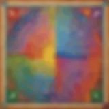 Vibrant Math Game Board Colorful Math Game Board