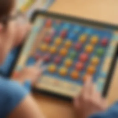 Engaging Math Game on Tablet Device Interactive Math Game on Tablet