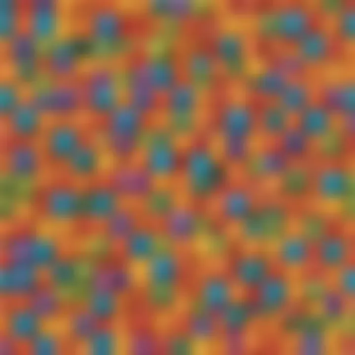 Illustration of colorful counting blocks