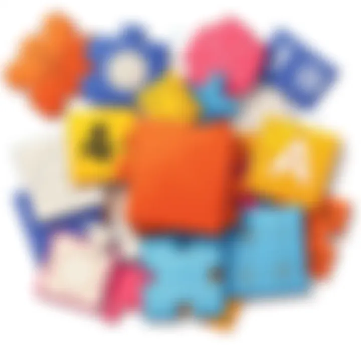 An arrangement of various math puzzle types, illustrating the diversity of challenges available.