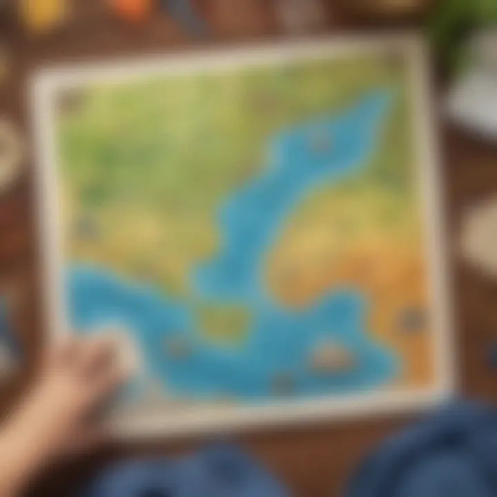 Exploration Reading Game with Maps