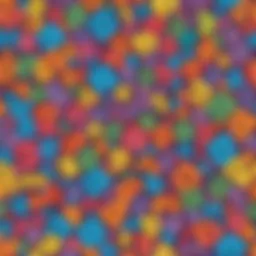 Illustration of colorful math sheets for elementary school children