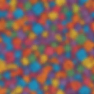 Vibrant Math Sheets for Elementary Students Illustration of colorful math sheets for elementary school children