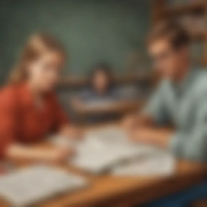 Illustration representing mathematical problem-solving strategies
