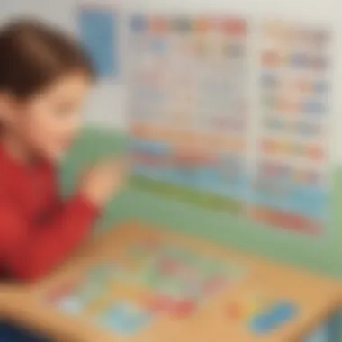 Children engaging in a math game using tens