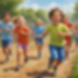 Colorful Relay Race Game