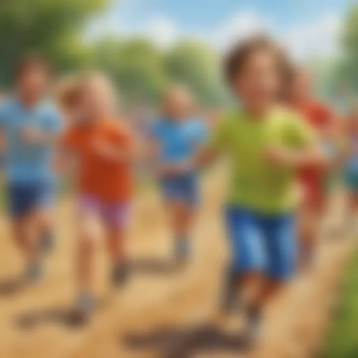 Colorful Relay Race Game