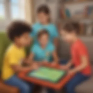 Children interacting with PBS Kids games on a tablet