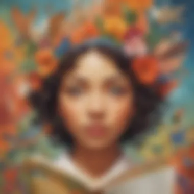 A colorful collage of various poetry styles, showcasing the diversity of poetic forms.