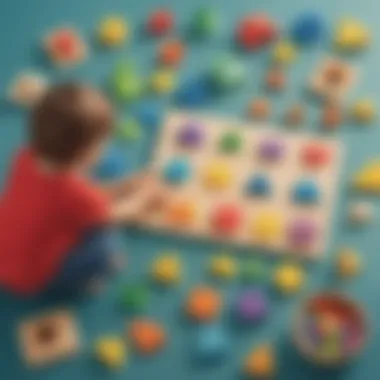 Shape Sorting Exploration Preschooler Sorting Shapes