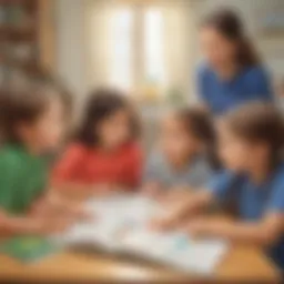 Kindergarteners engaged in self-questioning activities